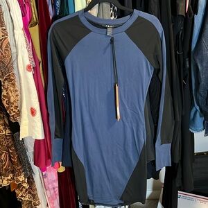 Ksubi long sleeve mesh dresss
